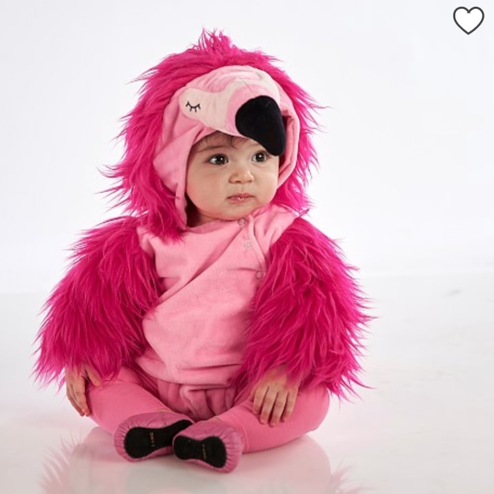 Pottery Barn Kids Halloween Baby Flamingo Costume - NWT